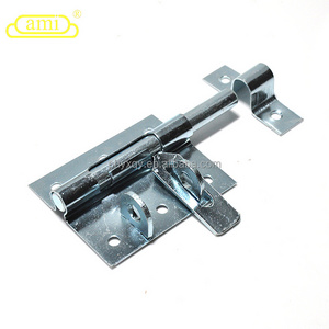 gate latch hardware for exterior door with safe environment