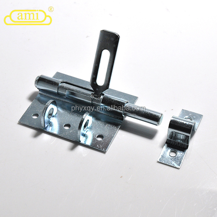 gate latch hardware for exterior door with safe environment