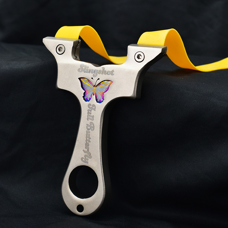 Hot Butterfly Slingshot Stainless Steel Shooting Slingshot Portable High-quality New Design Hunting Slingshot