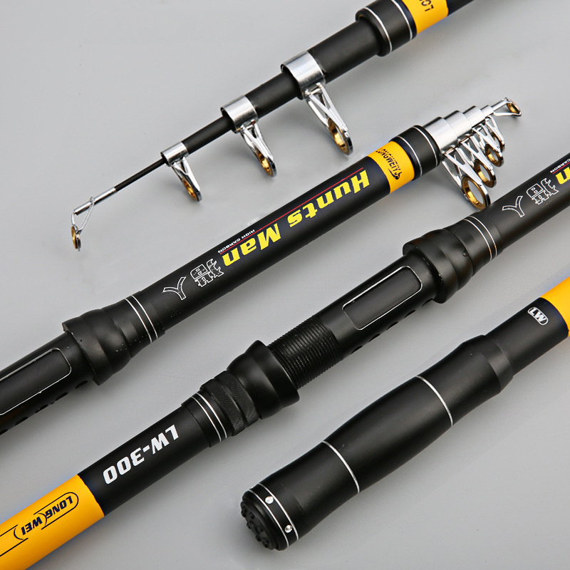 Piaoyu 2.1m/2.4m/2.7m/3m/3.6m metal durable handle super hard fishing rod