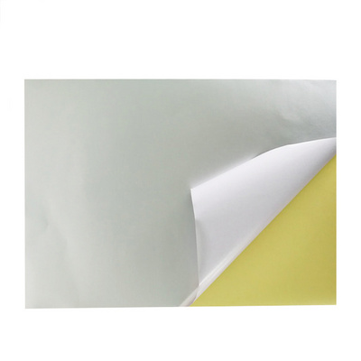 80Gsm Self Adhesive Metalized Foil Paper Sheet Gold silver Aluminum Sticker adhesive backed plastic sheet