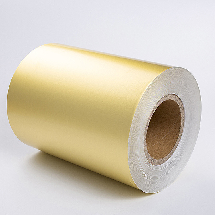 Self Adhesive Matte Silver Gold Aluminium Foil Paper Hotmelt Adhesive