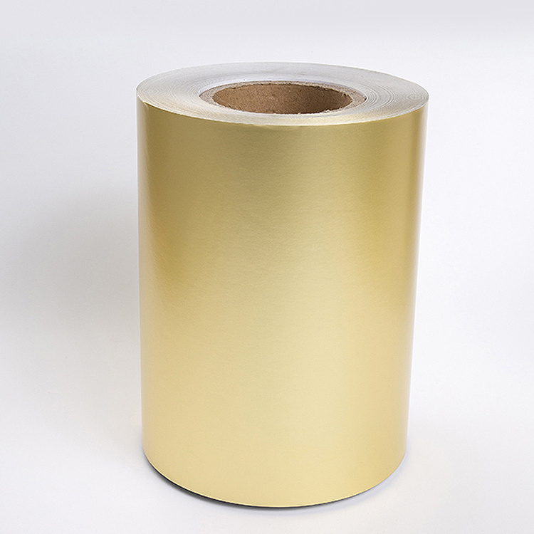 Self Adhesive Matte Silver Gold Aluminium Foil Paper Hotmelt Adhesive