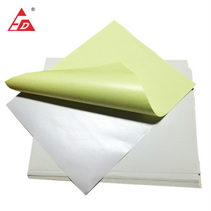 High Gloss Self adhesive backed plastic sheet paper self adhesive sticker material