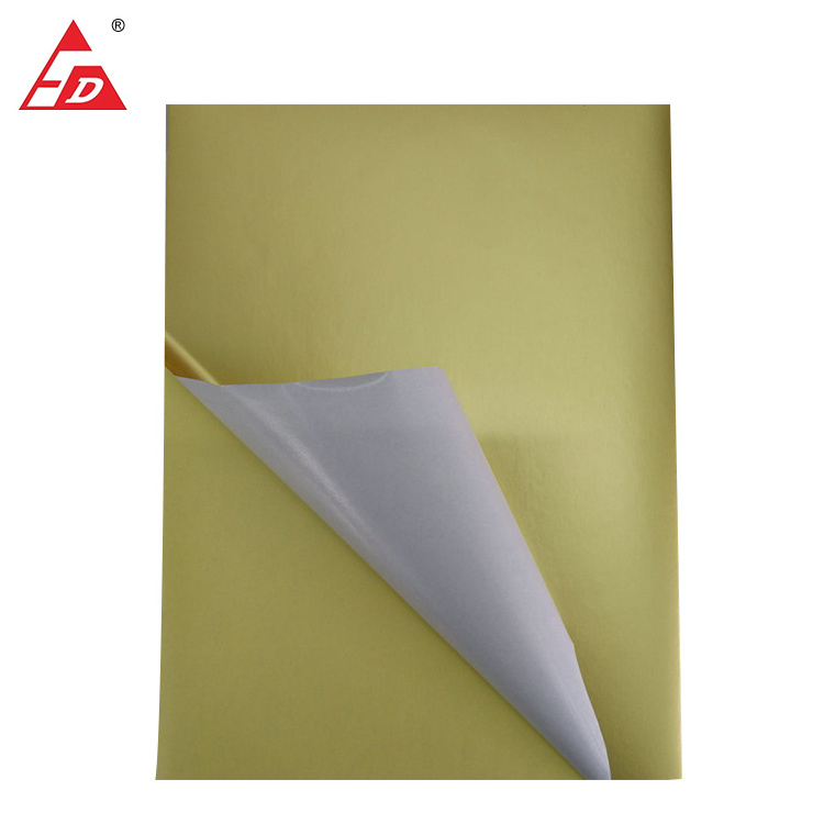 80Gsm Self Adhesive Metalized Foil Paper Sheet Gold silver Aluminum Sticker adhesive backed plastic sheet