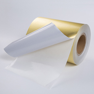 Self Adhesive Matte Silver Gold Aluminium Foil Paper Hotmelt Adhesive