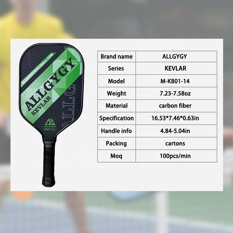 ALLGYGYSPORTS  pickleball paddle kevlar usapa pickleball paddle t700 for pickleball paddle thermoformed kevlar