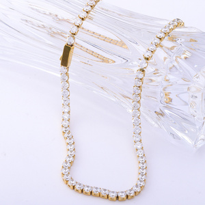 Stainless steel jewelry factory wholesale fashion necklace bracelet tennis chain