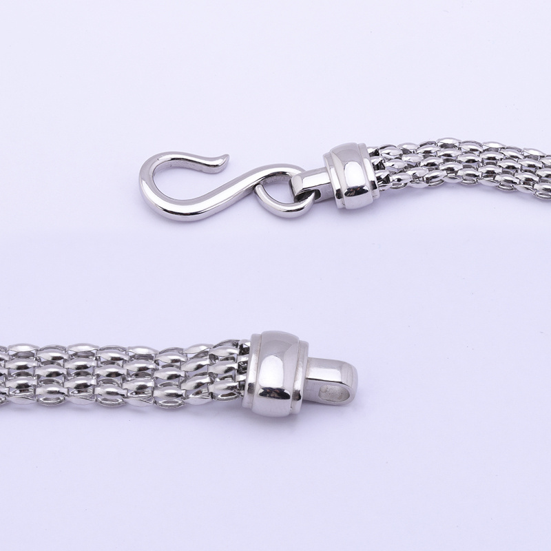 Stainless steel metal S shape spring clasp bracelet necklace fibula clasps for jewelry making