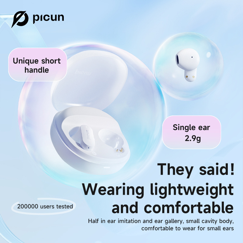 Picun W1 Fashion TWS Earbuds for Girl Mini Smallest True Wireless Bluetooth Headset