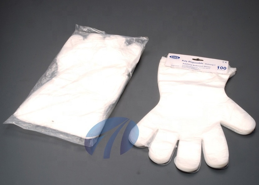 food grade PE/TPE/CPE glovee High Density Polyethylene Disposable  food processing Glovees for kitchen restaurant