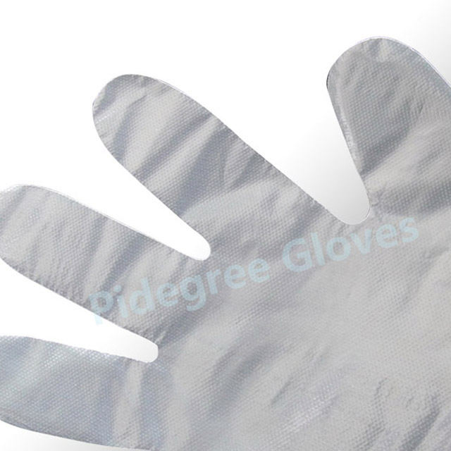 transparent disposable poly glovee bag or box package HDPE, LDPE,TPE,CPE glovee