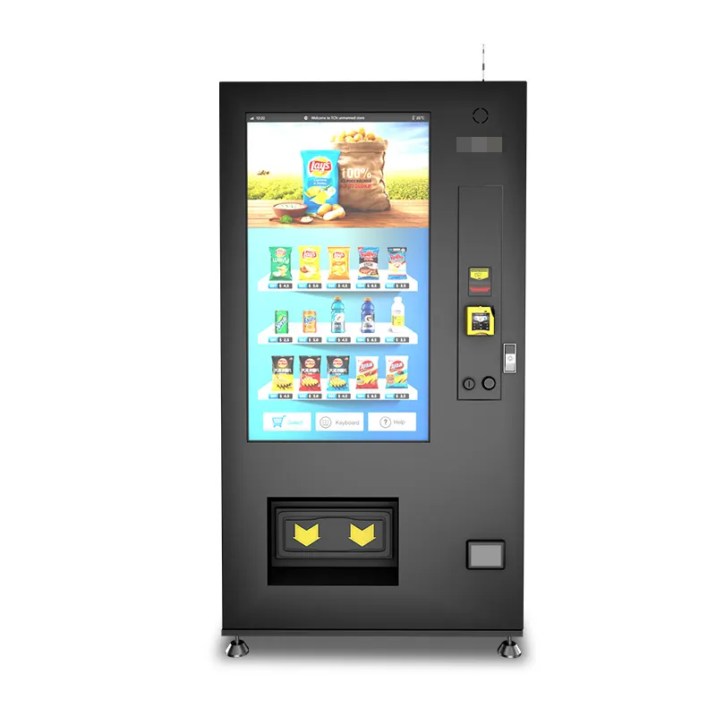 Indoor Free Standing Smart Advertising LCD Display Vending Machine with Custom Touch Screen UI, Remotely managed digital signage