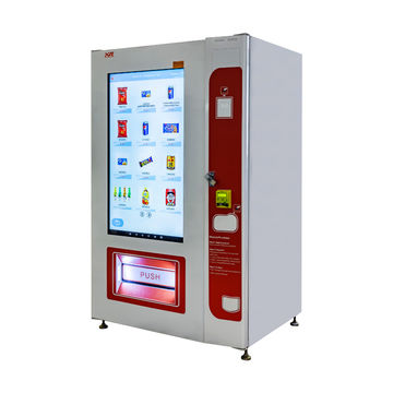 Indoor Free Standing Smart Advertising LCD Display Vending Machine with Custom Touch Screen UI, Remotely managed digital signage