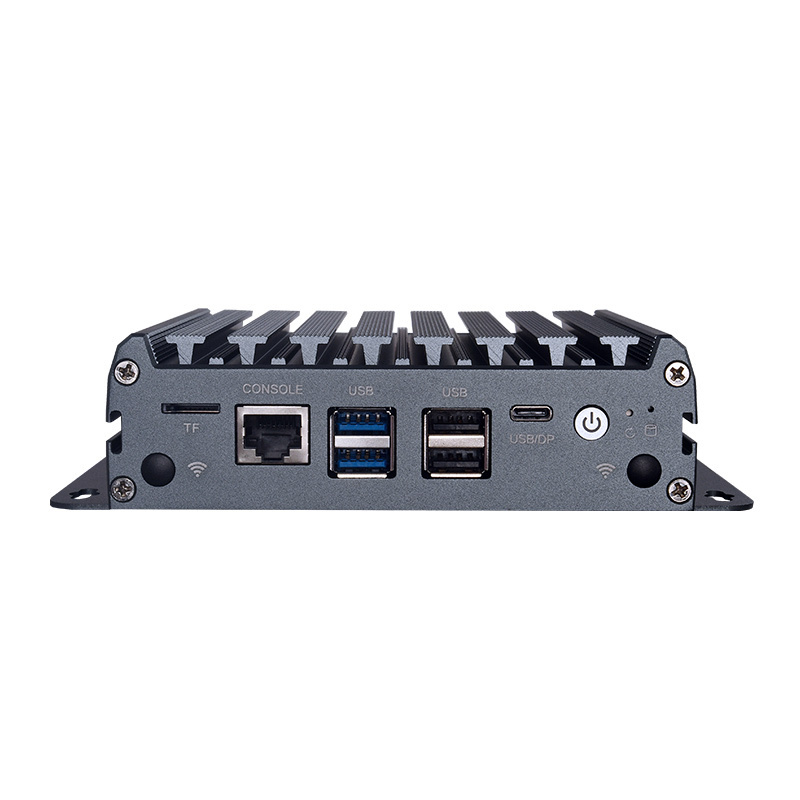 Piesia Pc Mini Computer 12th Gen Intel Alder Lake N300/N95/N100 X86 4 LAN Industrial Fanless Mini Pc N100 Mini Pc with POE