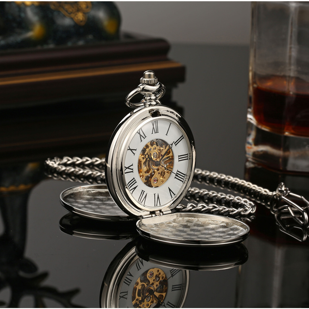 Antique Long Chain Pocket Watches Vintage Custom Automatic Mechanical Pocket Watch For Promotion Gifts