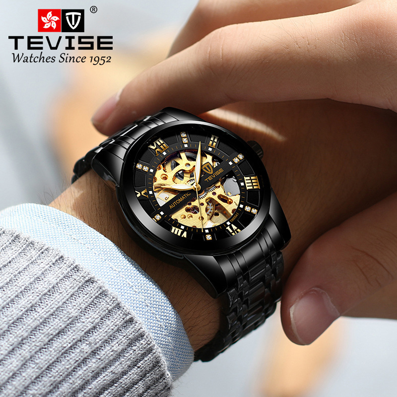 Wholesale Good Quality Stainless Steel Waterproof Automatic Watch Brand Custom Logo Automatic Mechanical Watch