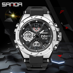 Fashion Waterproof Women Men Sport Watch Chronograph LED Digital Analog Wristwatch Custom Logo Digital Watch