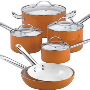 Aluminum home kitchen king cookware Steamer cooking pot and frying  pan cookware sets