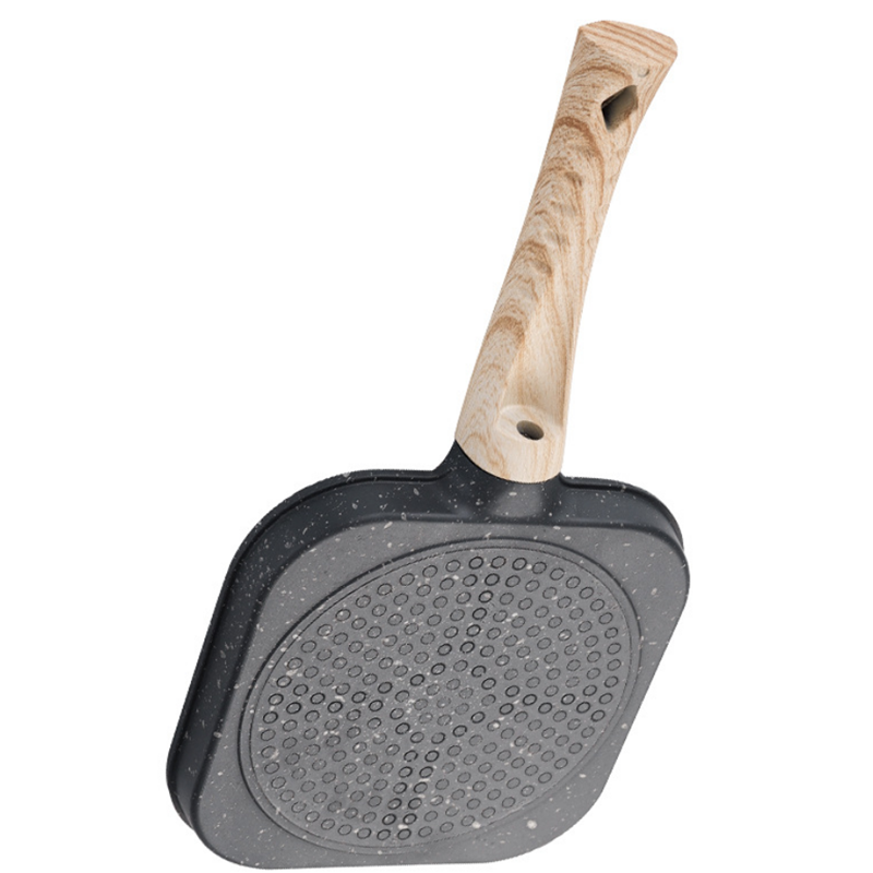 Hot selling Maifan stone Aluminum fried egg frying pan 4 hole square