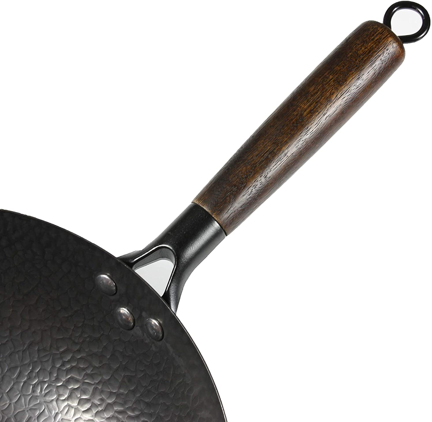 Chinese traditional large wok cast iron cookware 32cm grill chef wok pan cooking flat bottom cast iron woks