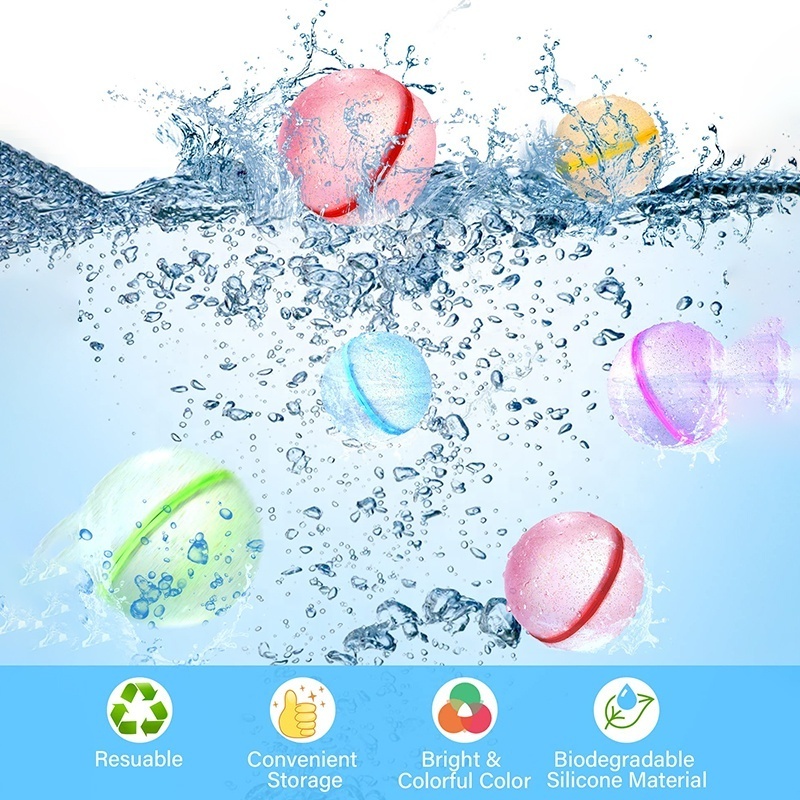 SOPPYCID globos de agua reutilizables inflatable walk on resealing Water Balloon Swimming Pool Magnet Water Balloon