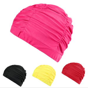 New Women Swimming Cap Girl Long Hair Bathing Swimming Caps Hat Stretch Drape Swim Pool Seaside Water Sport Elastic Nylon Turban