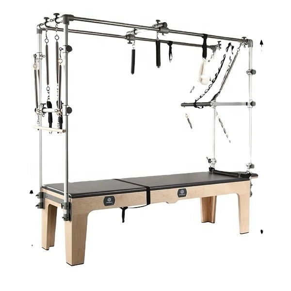 ONEMAX Three-in-one Multi-function Professional Wood Equipment Reformer Machine Oak Pilates Trapeze Table Cadillac Bed