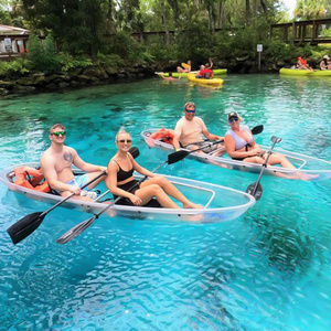 Onemax boat crystal transparent crystal clear boat professional crystal kayak supplier