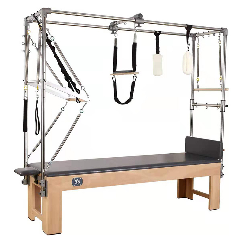 ONEMAX Australia Wooden Yoga Training Beech Wood Full Trapeze Cadillac Table Reformer Pilates Machine