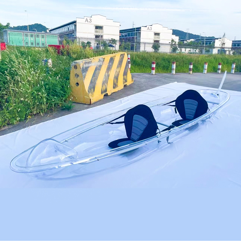 Onemax Wholesale transparent glass boat Canoe/Kayak transparent with clear bottom for sale