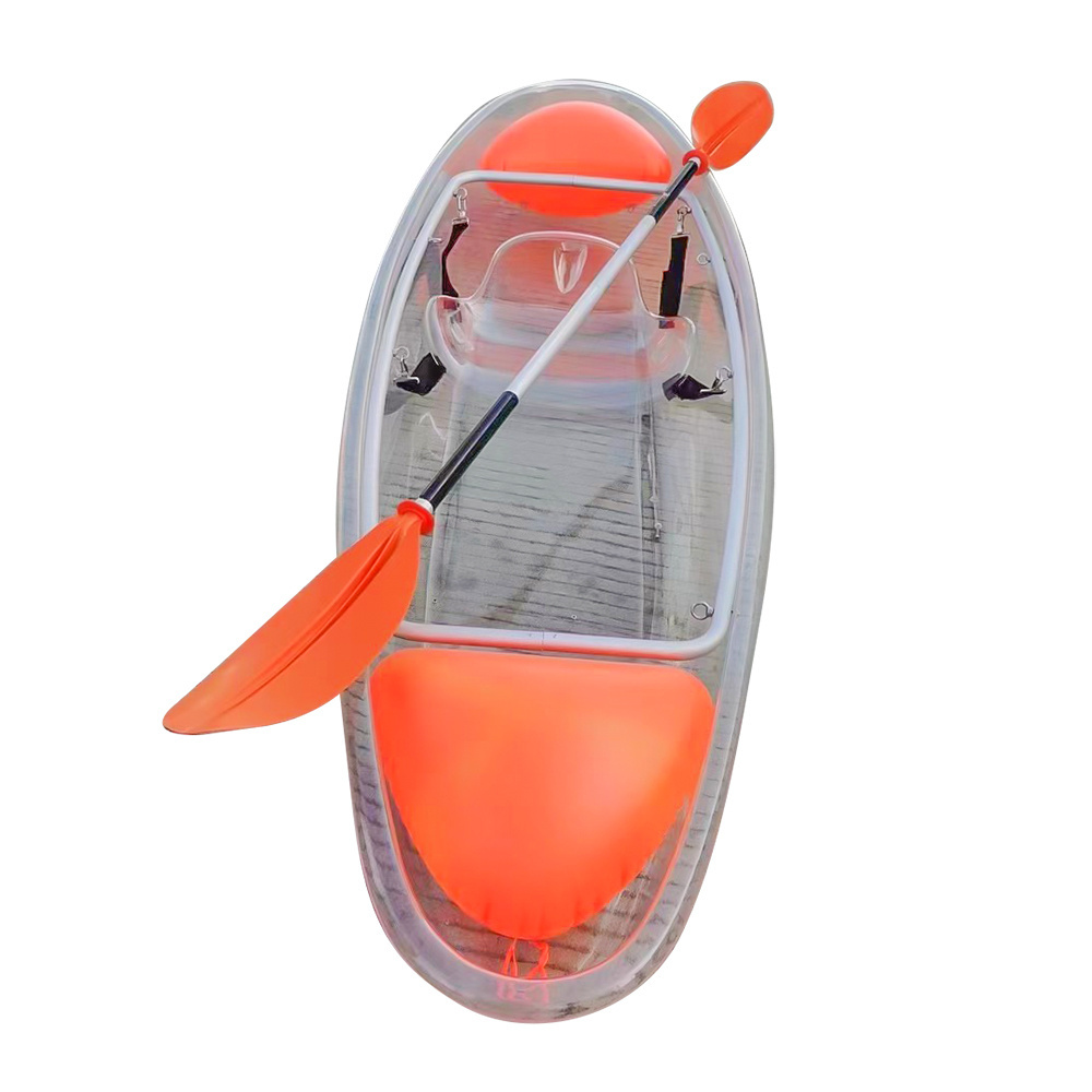 ONEMAX transparent plastic kayak transparent fishing kayak Canoe/Kayak transparent for processing high-end scenic