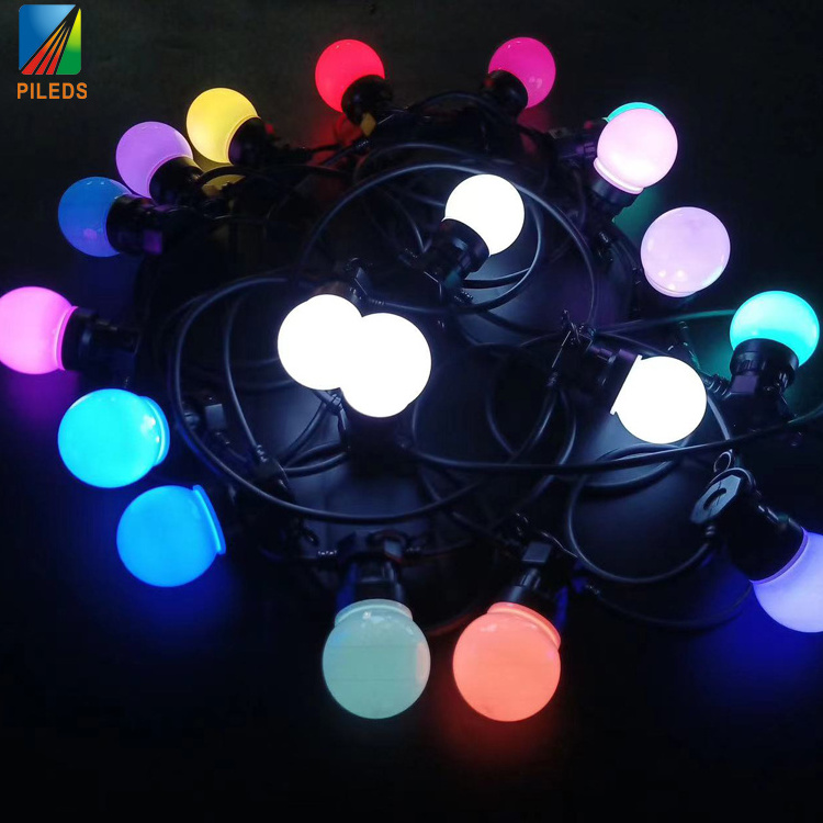 new pixel  24V Led String Light Bulb Globe Edison New Year Wedding Christmas Holiday Festival Decor Waterproof connectable