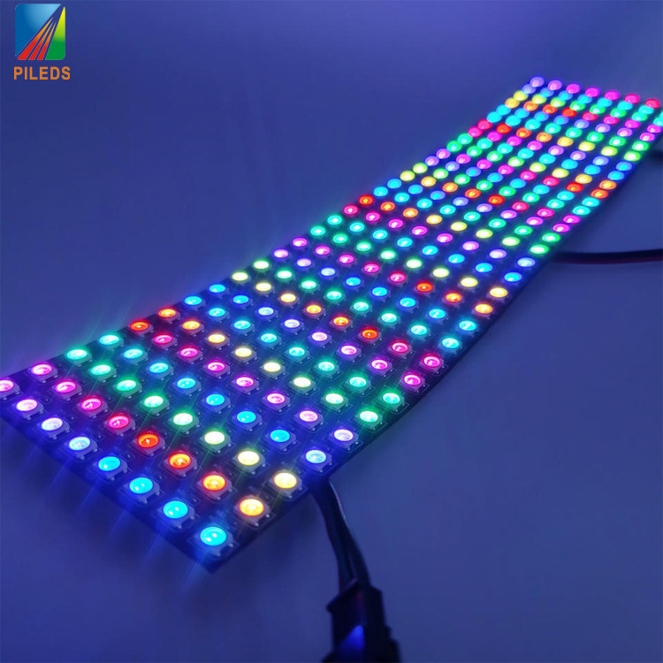 8x32 16x16 8x8LED matrix LED pixel panel WS2812B/SK6812 IC built-in 5050DMX rgb SMD flexible panel screen