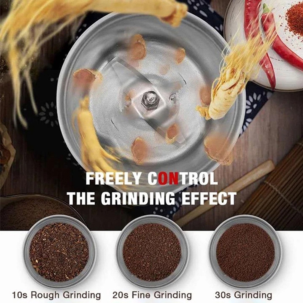 electric coffee grinder salt grinder with Safety Lock Lid, Suitable For Coffee Beans Herbs Seeds Grains corn grinder hand mixers