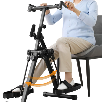 PILEYK motorized exercise bike for disabled, 360-degree leg swing training magnetic resistance exercise bikes