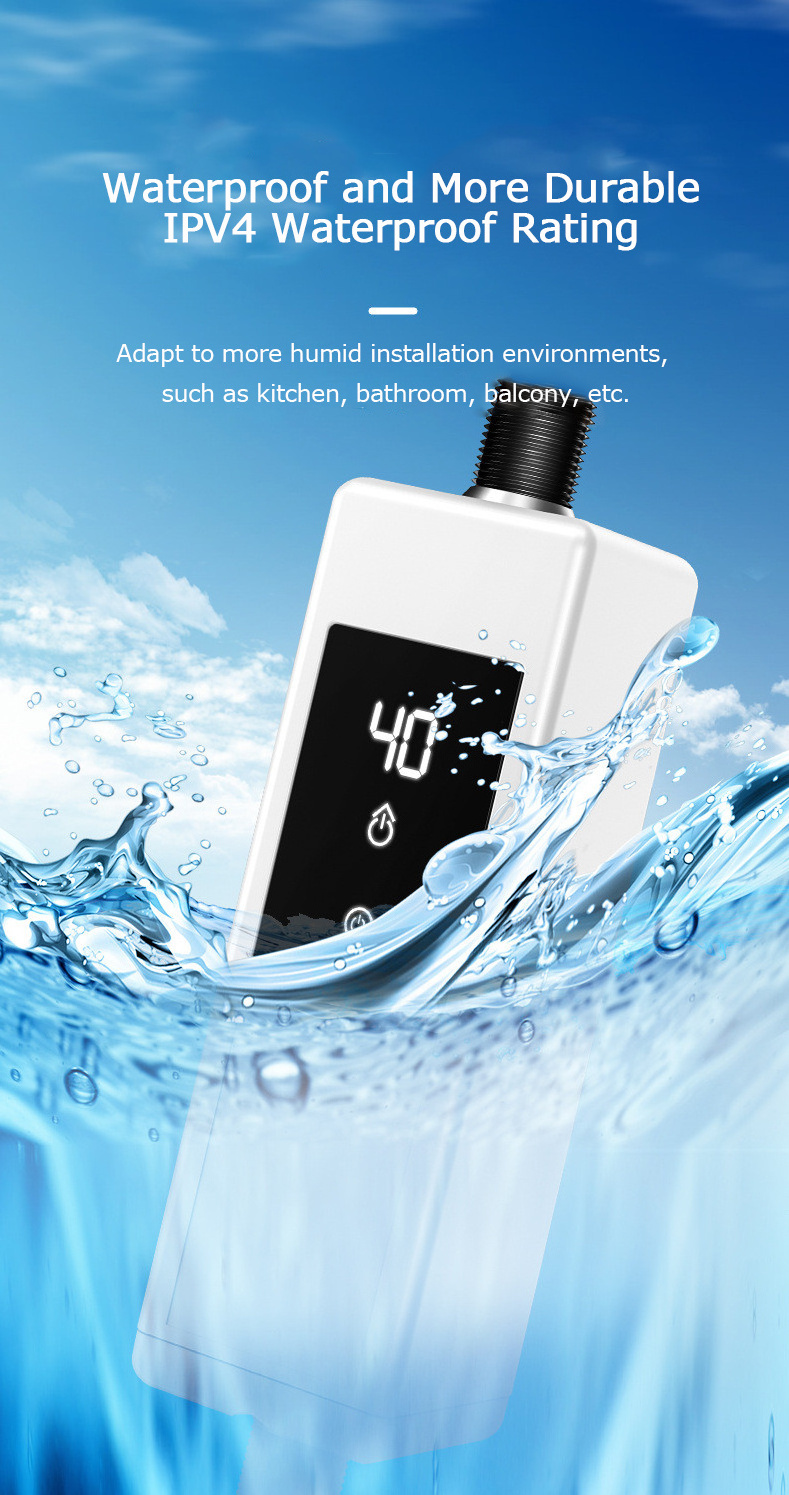 PILEYK mini and compact under sink instant water heater, separation of water and electricity instant hot water heater