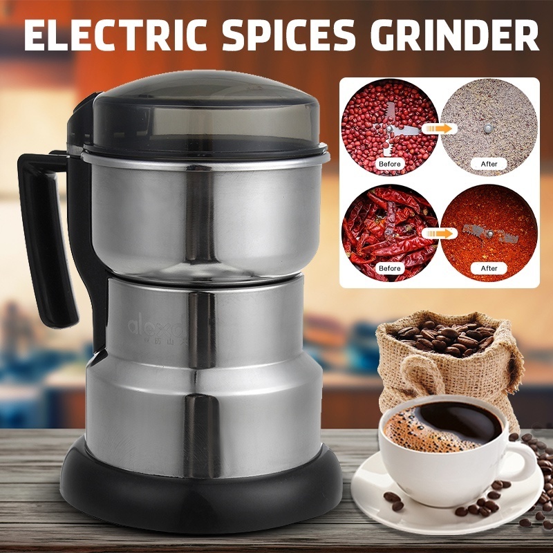 mixer grinder for coffee beans, grains, pills, spices, herbs Hidden power cord widened commercial coffee grinder kitchen mixer