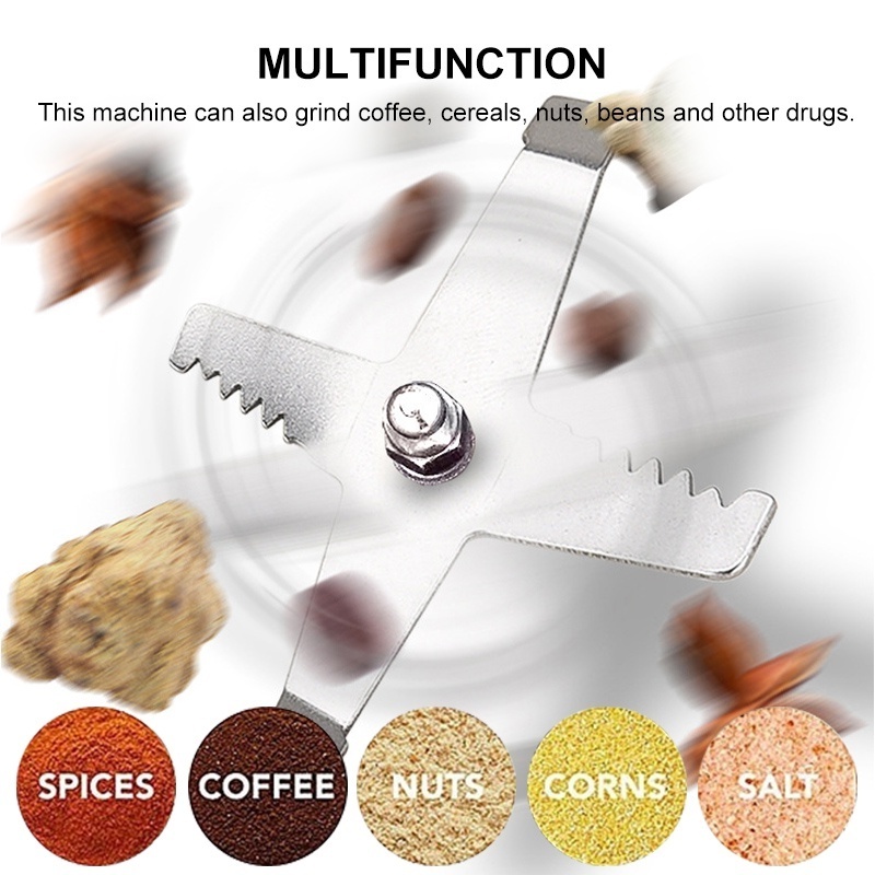 mixer grinder for coffee beans, grains, pills, spices, herbs Hidden power cord widened commercial coffee grinder kitchen mixer