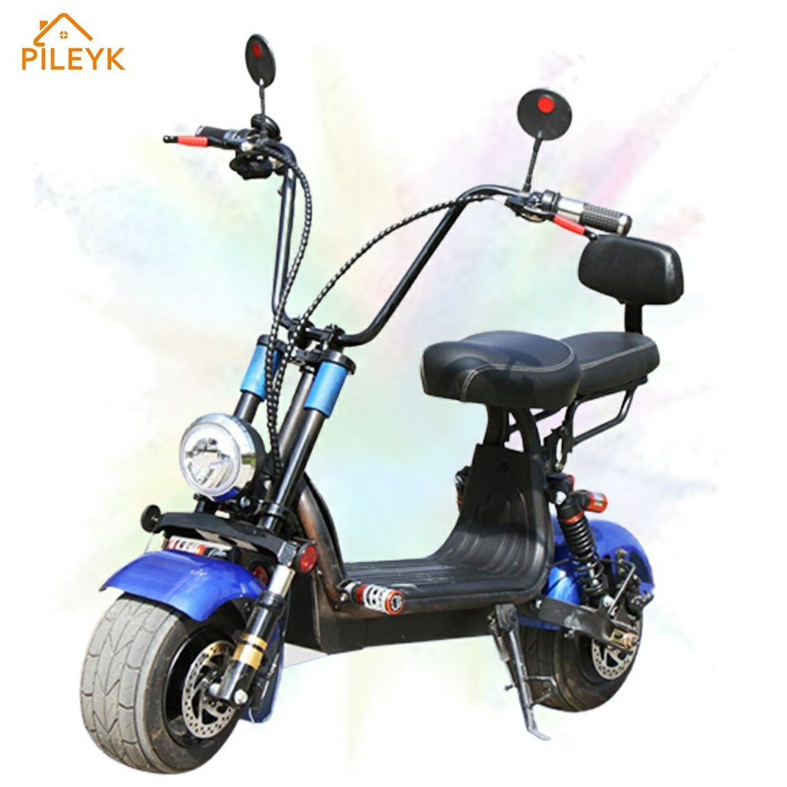 PILEYK Electric Scooter With Seat, Cheap Excellent Motor Electric Scooter, 800W Electric Scooter