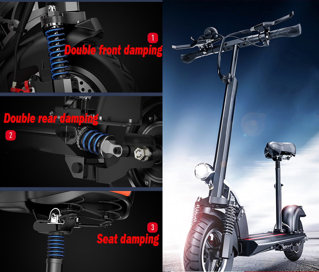 Electric Scooter Cheap 2 Wheel Foldable Adults High Quality Self-balance Off Road Electric Scooter with LED Light