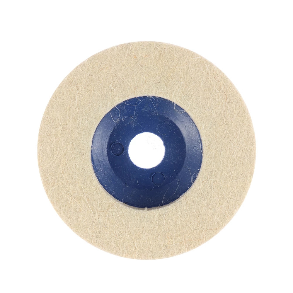 4 Inch 100mm Wool Polishing Wheel Buffing Pads Angle Grinder Wheel Felt Polishing Disc for Metal Marble Glass Ceramics