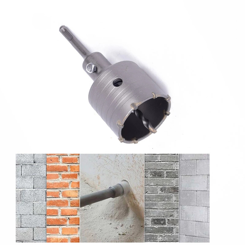 Concrete Hole Saw Electric Hollow Core Drill Bit For Cement Stone Wall Air Conditioner Alloy