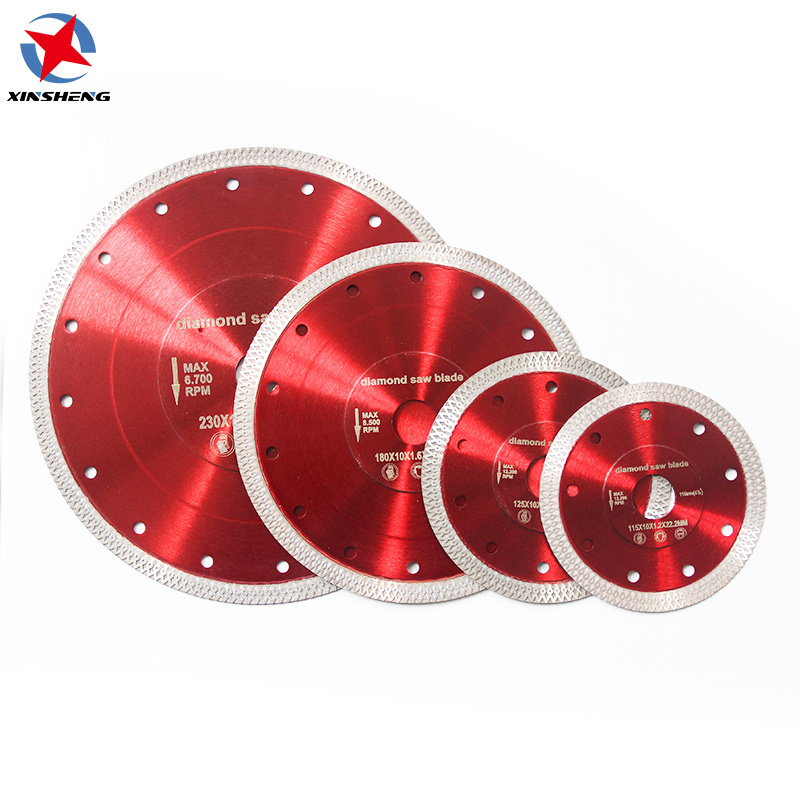 4.5 Inch Super Thin Hot Press X Turbo Diamond Saw Blade Porcelain Cutting Disc