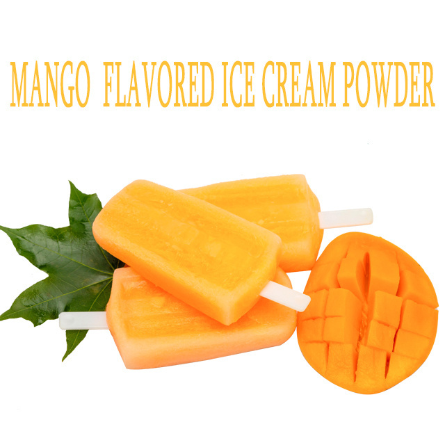 Hot Selling Different Flavors Soft Soft Serve Halal Ice Cream Mix Powder mango flavored ice cream powder