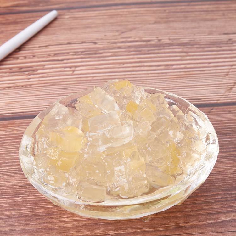 Private Label China Supplier Tropical Fruit Juice Pineapple Crystal Jelly Mini Pineapple Fruit Jelly jelly topping