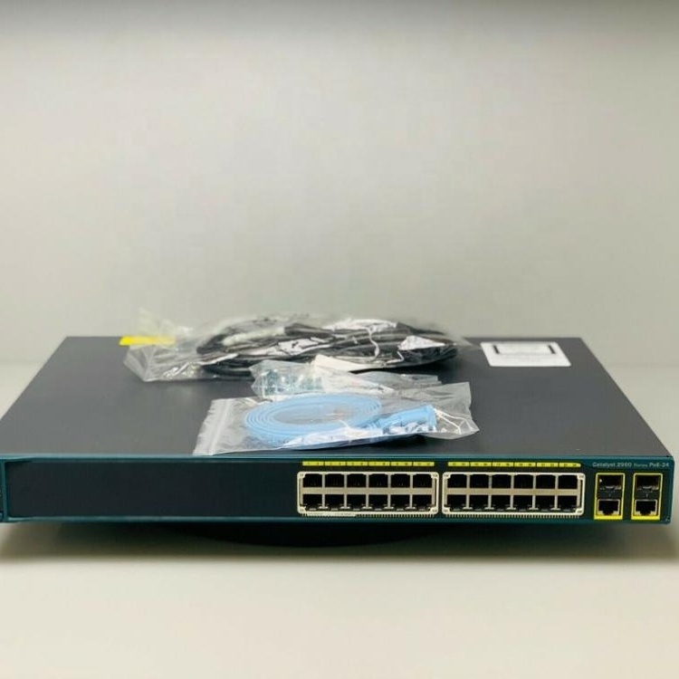 WS-C2960+24PC-L 24-Port 10/100 PoE + 2x T/SFP Switch