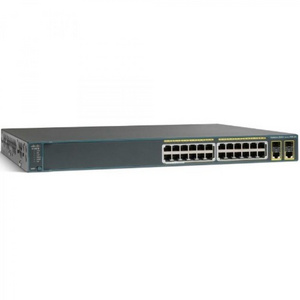 WS-C2960+24PC-L 24-Port 10/100 PoE + 2x T/SFP Switch