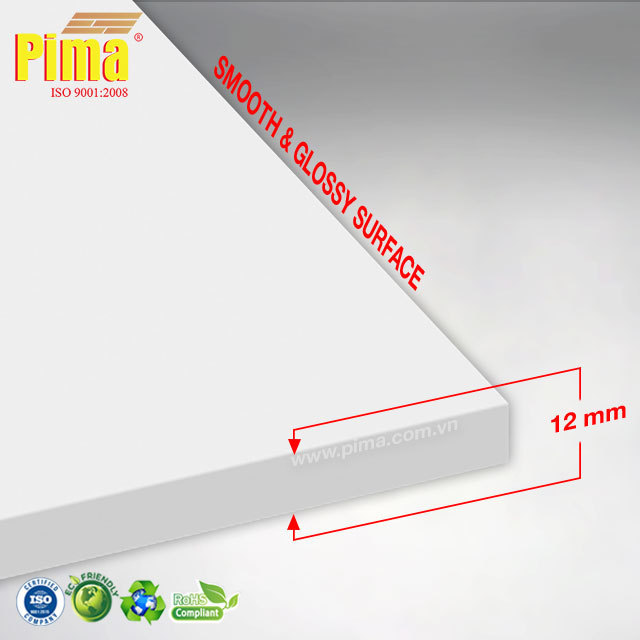 PVC Sheet White, Black Colorful Celuka 12mm ( Pima) PVC Foam Board Cutting Waterproof 100% Virgin Material 3 - 25mm Construction