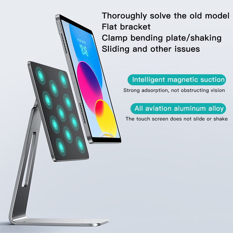 Premium Multi-angle Adjustable Desktop Magnetic Tablet Pc Holder Stand Floating For Ipad Stand